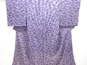 アンティーク　錦紗縞に変わり菱模様着物